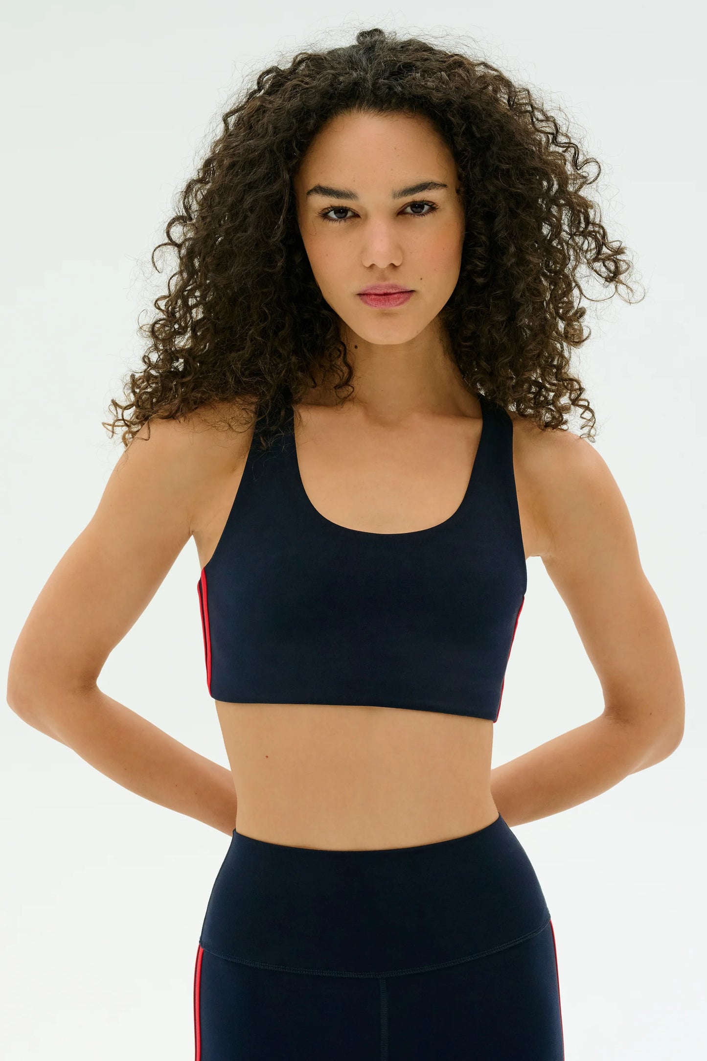 SPLITS59 - Ella Airweight Bra - Indigo/Pirate Red