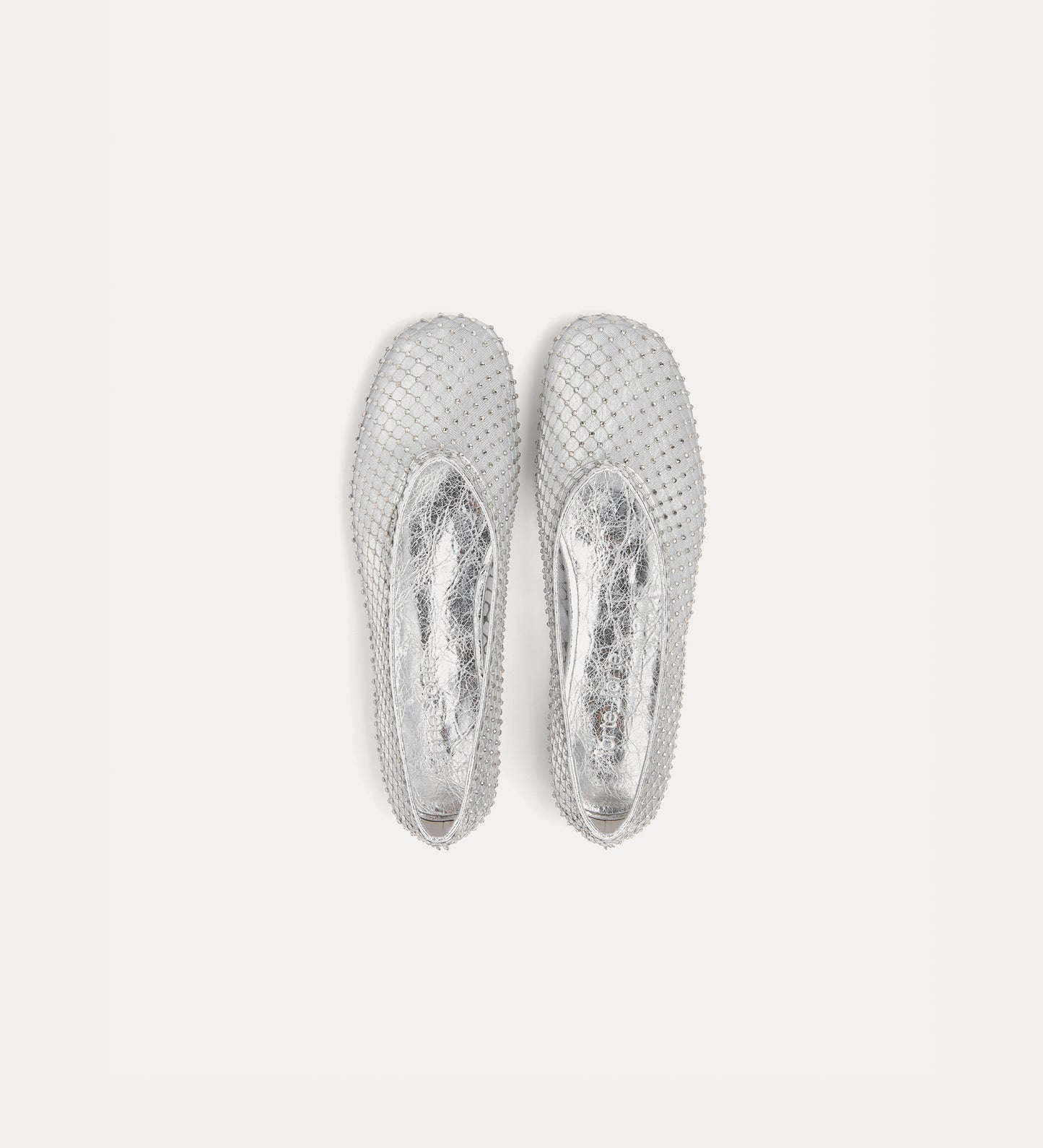 Forte Forte - Ballet Flat in Crystal–Embellished Mesh - Nuage