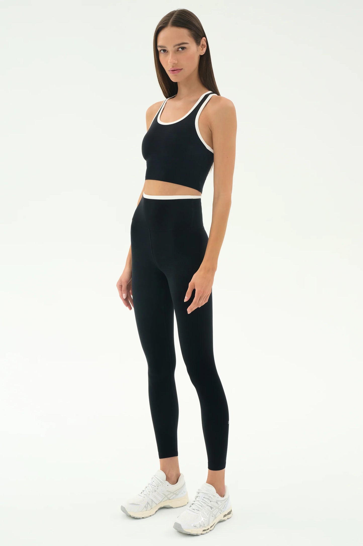SPLITS59 - Dual High Waist Airweight 7/8 - Black/White