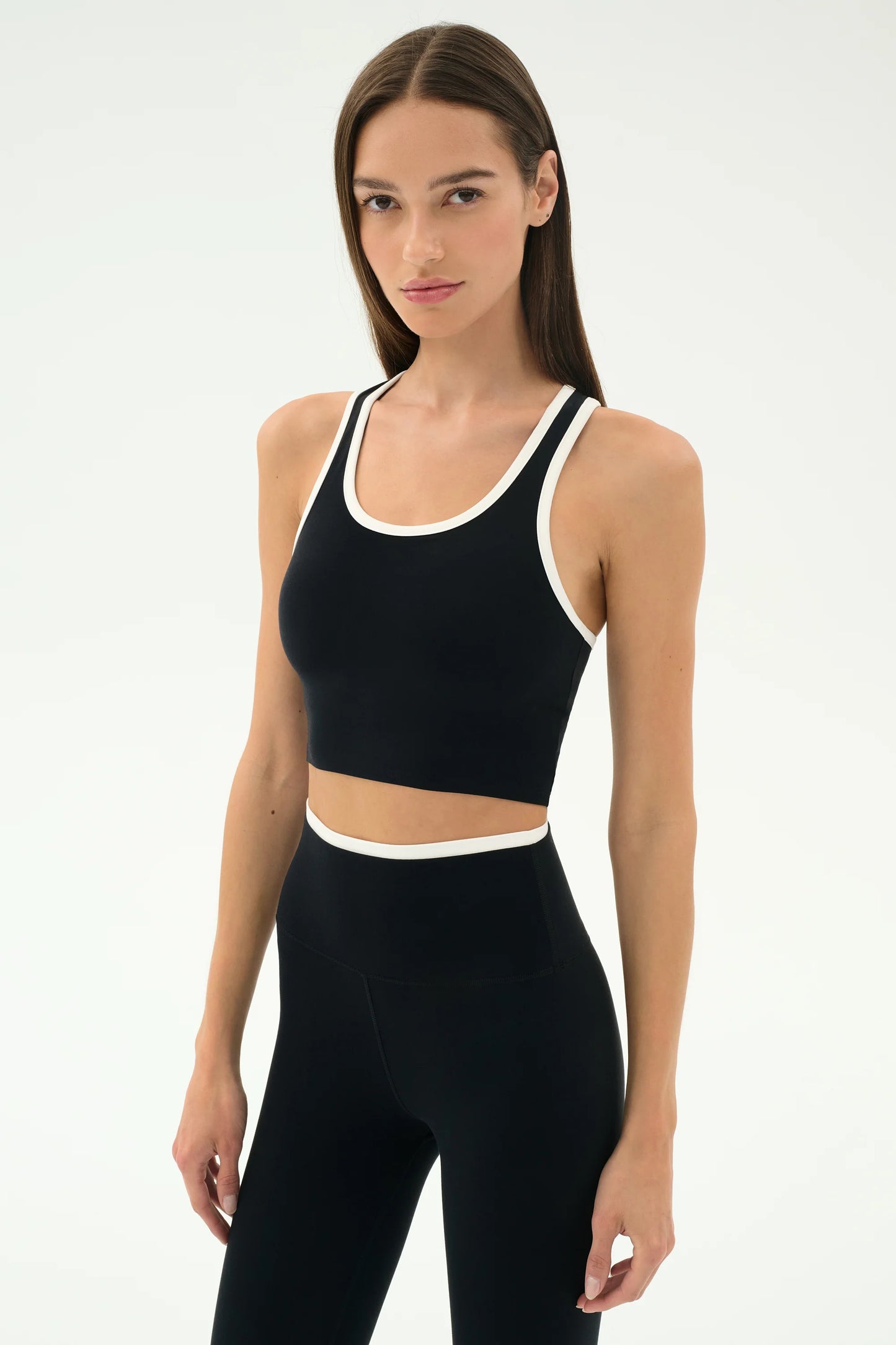 SPLITS59 - Amber Airweight Bralette - Black/White