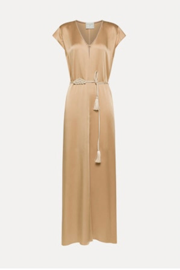 envers satin shiny kaftan dress
