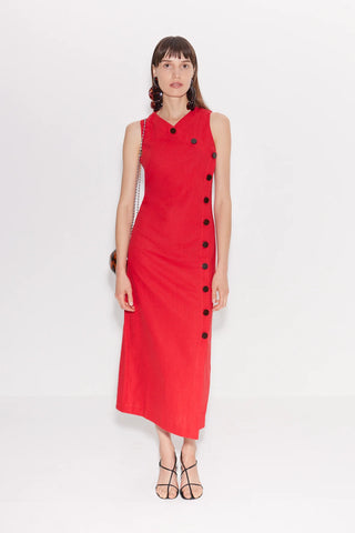 SIMONMILLER - Phoenix Linen Dress - Paprika