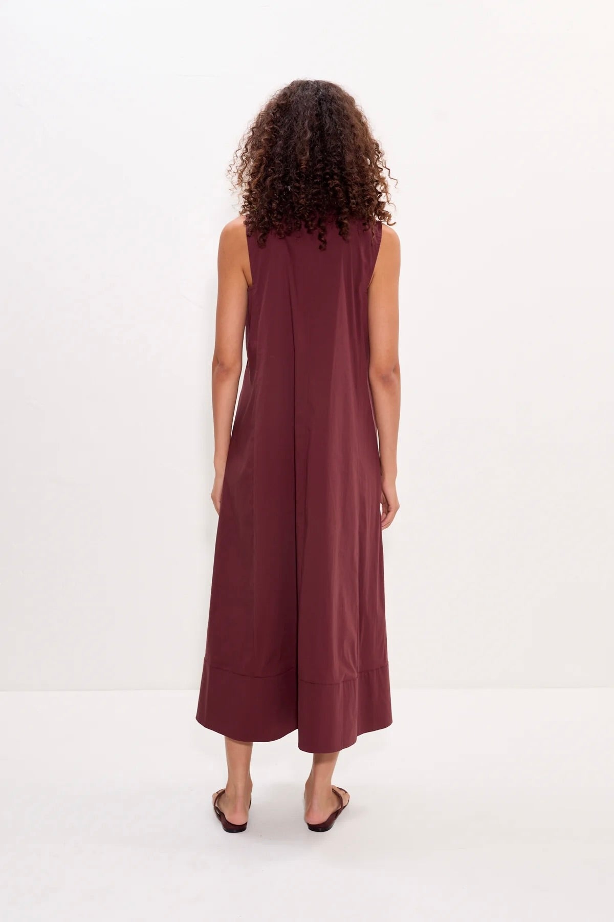 Mar Crochet Poplin Dress