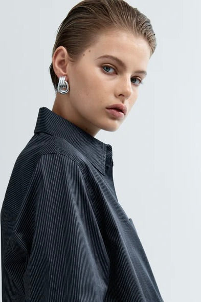 Mini Knot Earrings - Silver