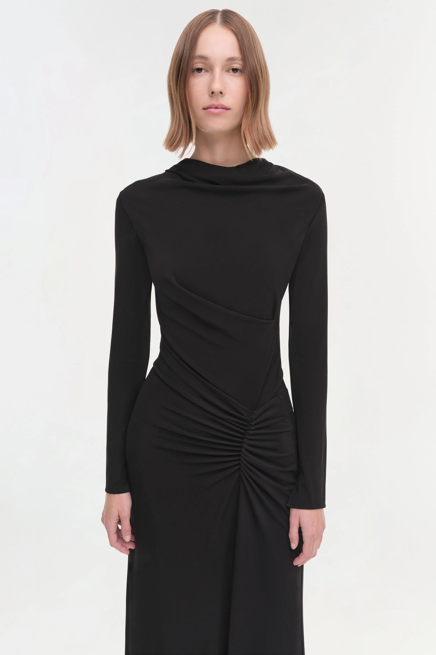 SIMKHAI - Ferrera Midi Dress - Black