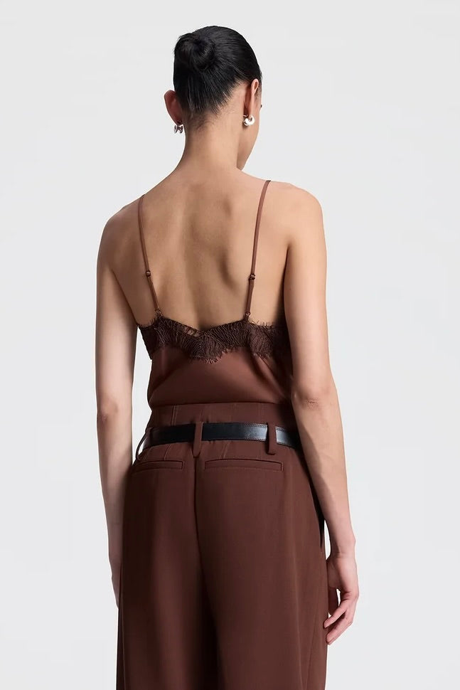 Presley Satin and Lace Camisole Top