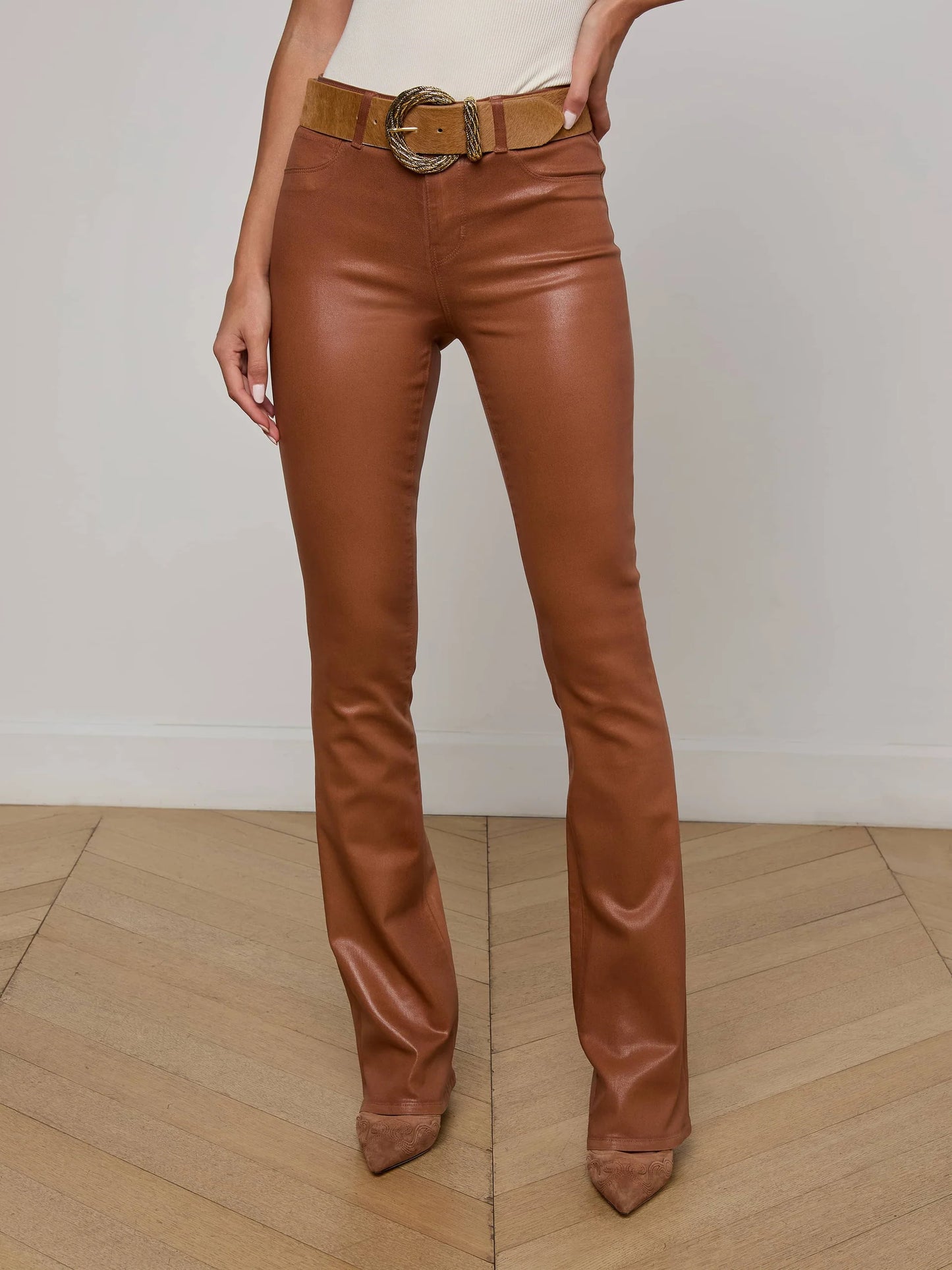 Selma Coated Bootcut Jean