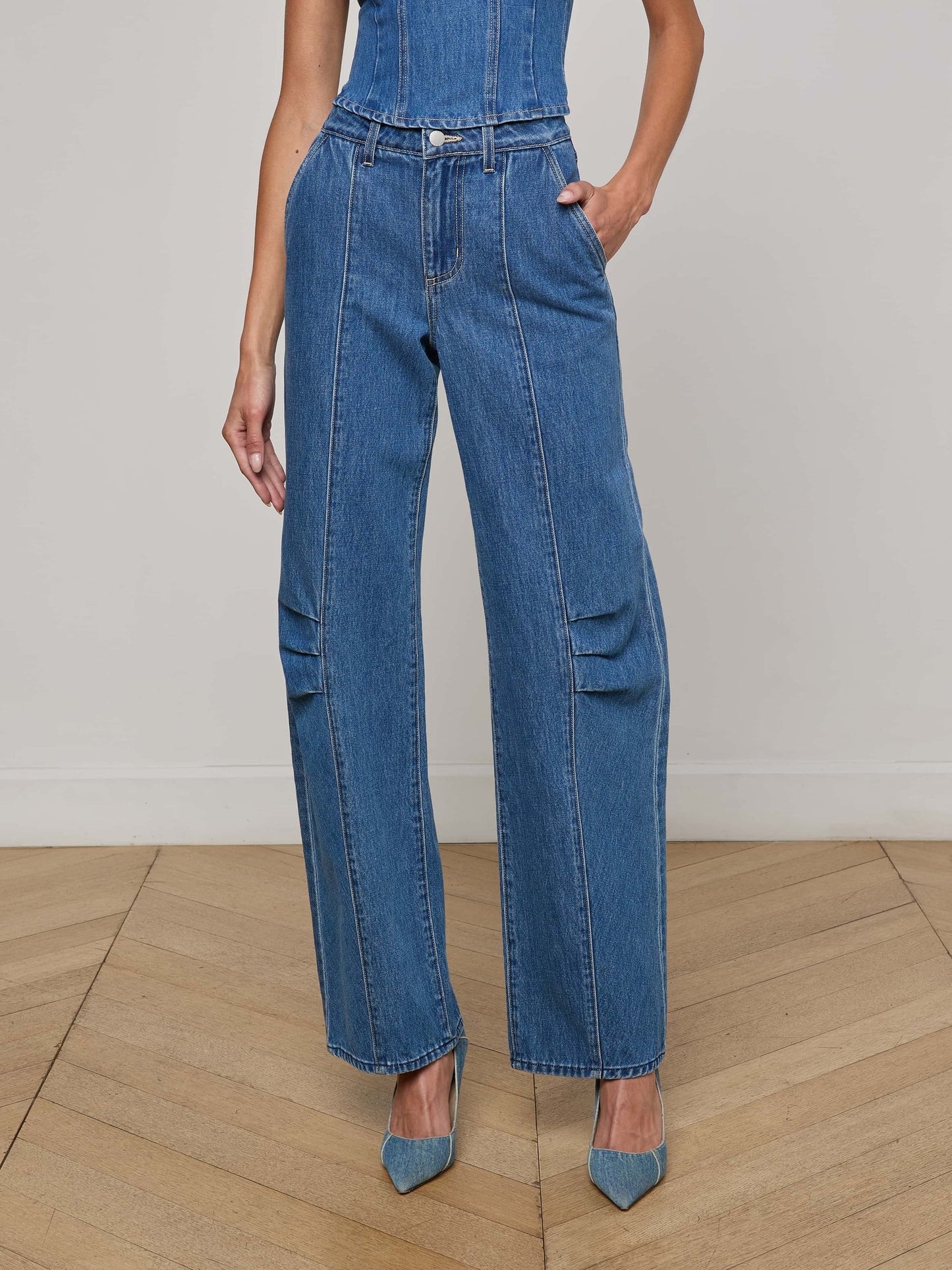 L'AGENCE - Zara Barrel-Leg Jean - Memphis
