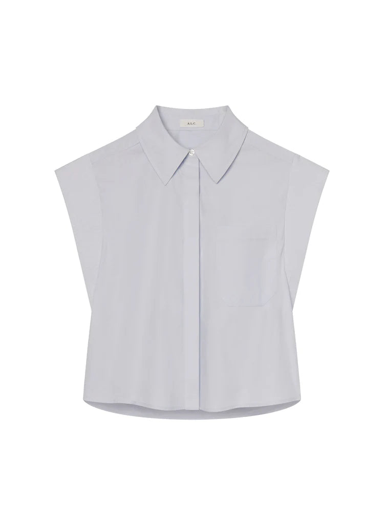 A.L.C. - Monte Cotton Shirt - Acqua