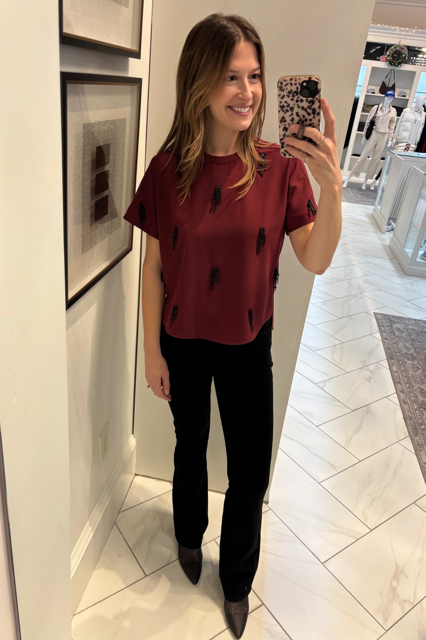 Abelia Embellished Top