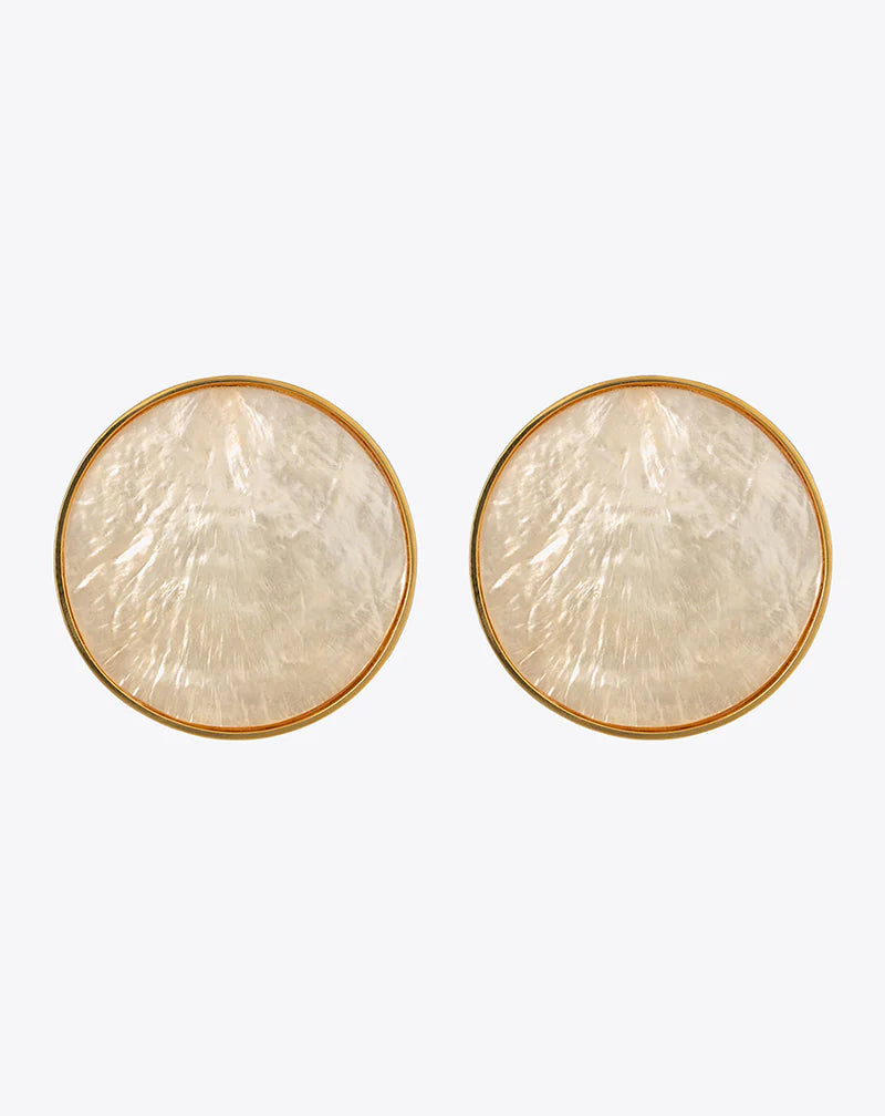 Christina Caruso - Bezel Set Shell Earring