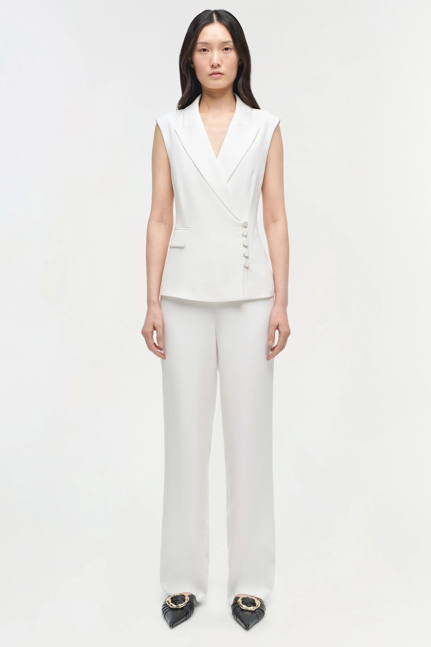 SIMKHAI - Valarie Blazer Vest - Ivory