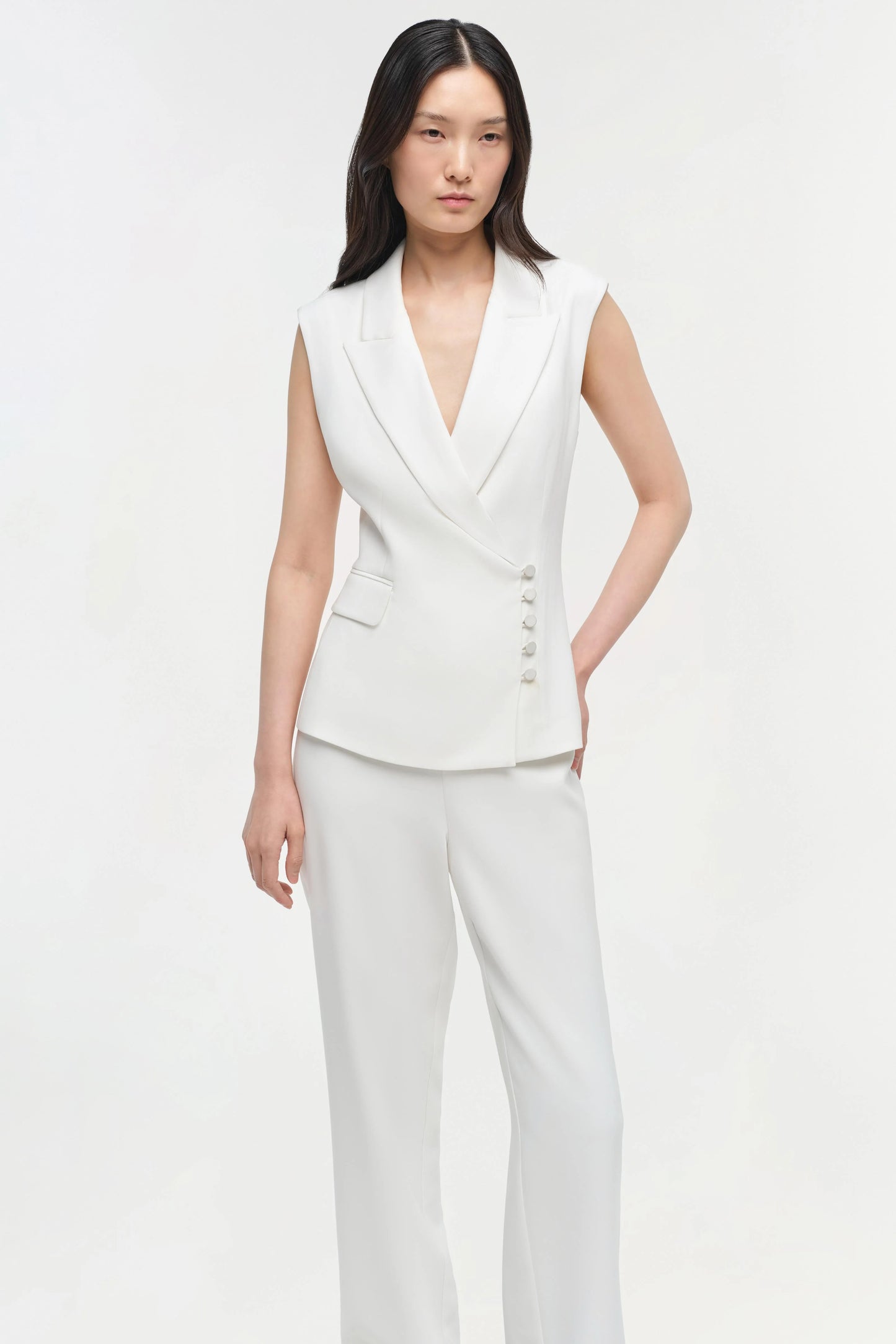 SIMKHAI - Valarie Blazer Vest - Ivory
