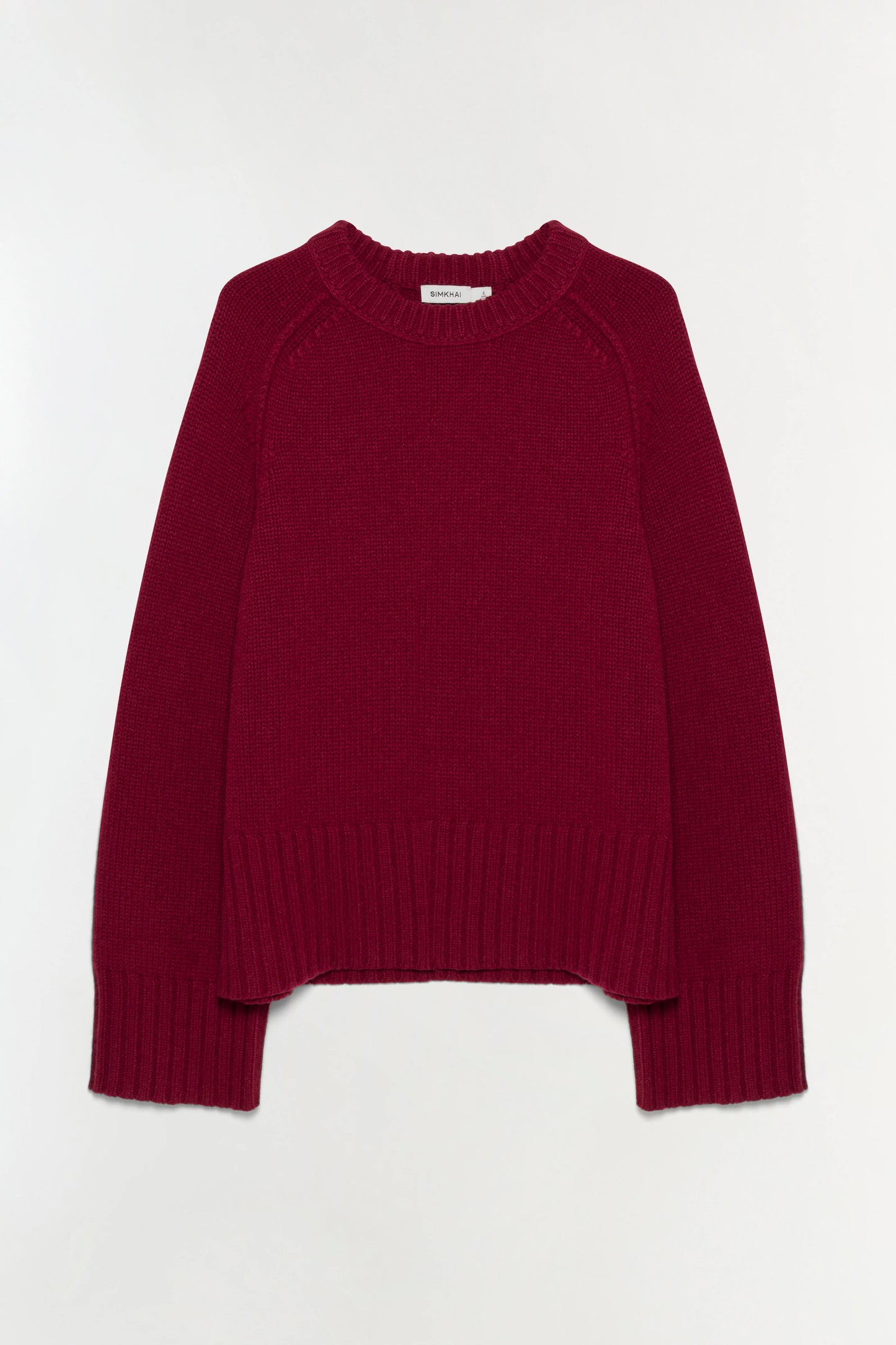 SIMKHAI - Curtis Cashmere Crewneck - Cranberry