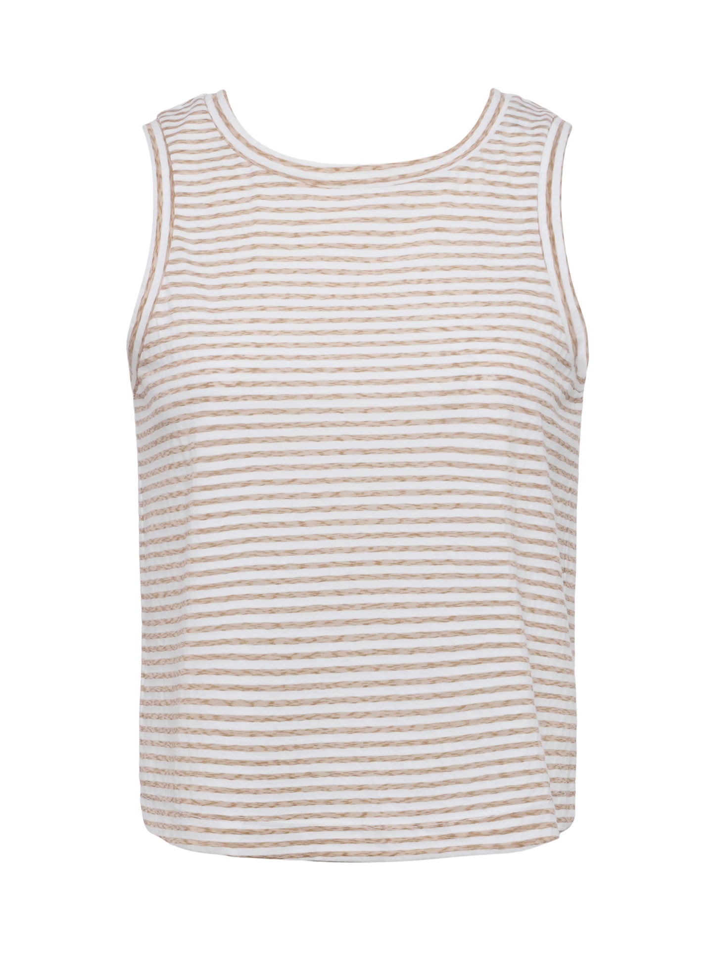 L'AGENCE - Mikaela Cotton Tank - White/Rye Stripe