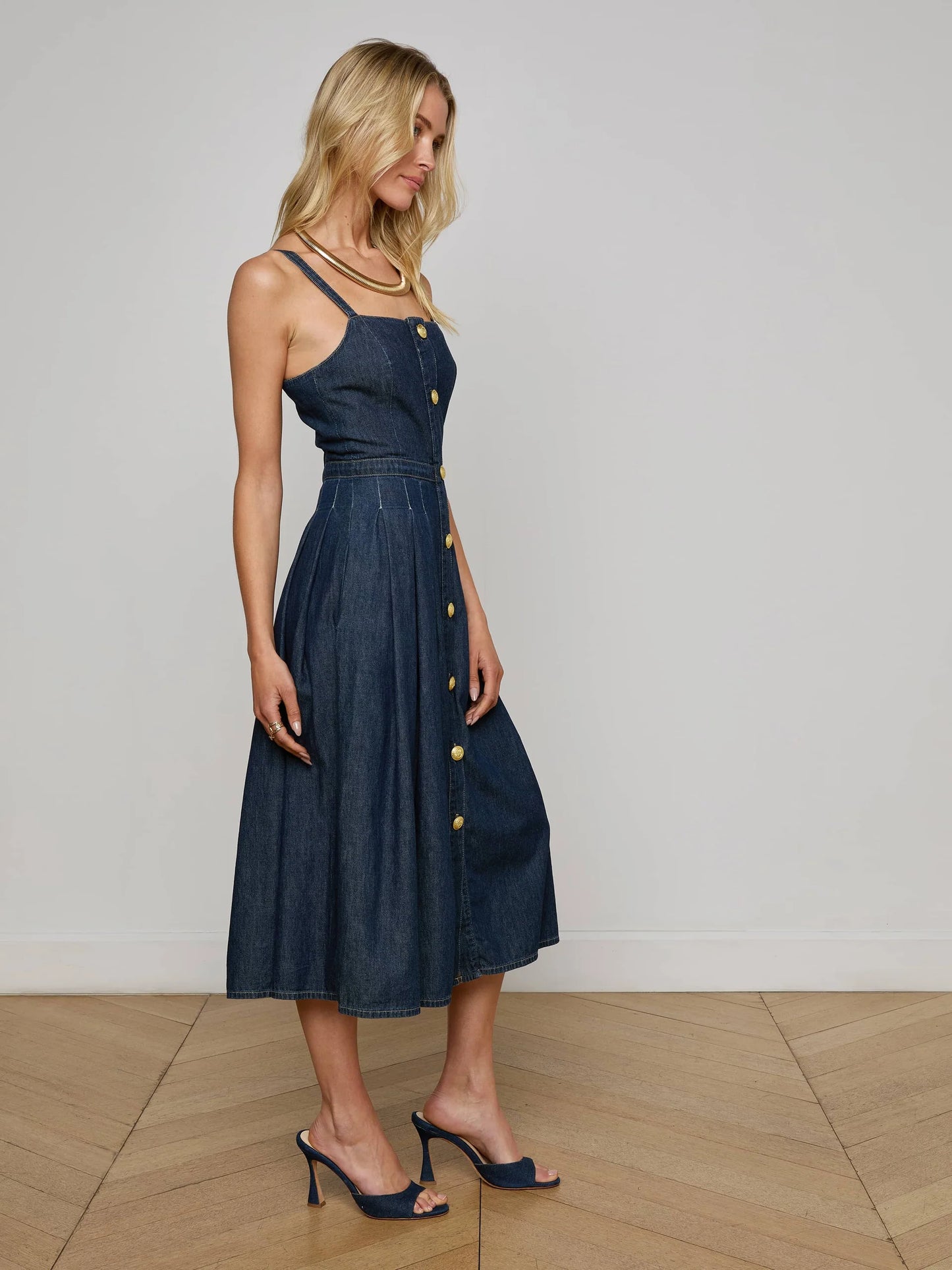 L'AGENCE - Esmeralda Chambray Dress - Raleigh