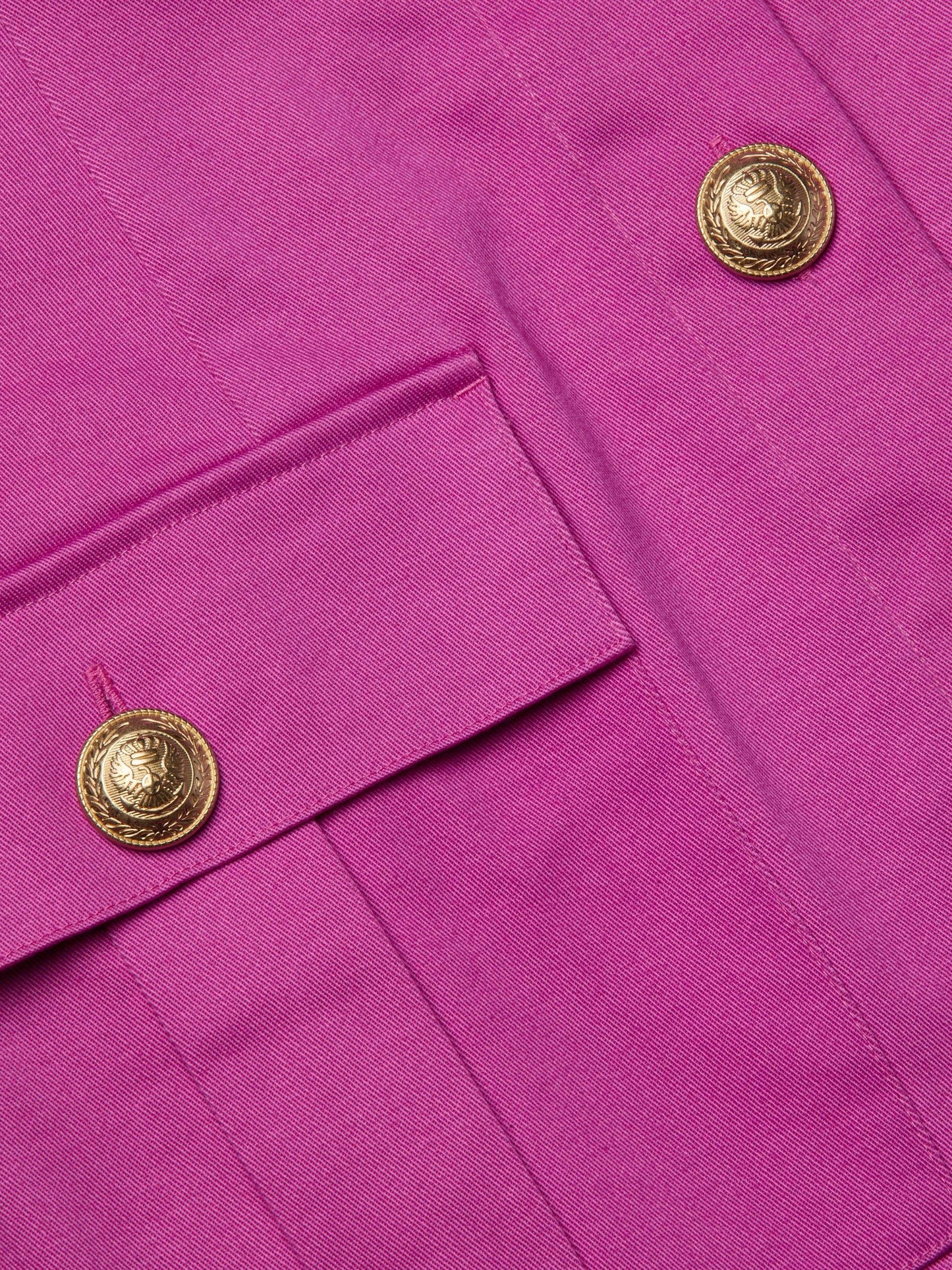 L'AGENCE - Midy Button-Front Dress - Dusty Fuchsia