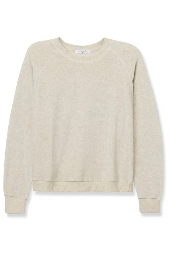 Stella Velour Raglan Sweatshirt - Oatmeal