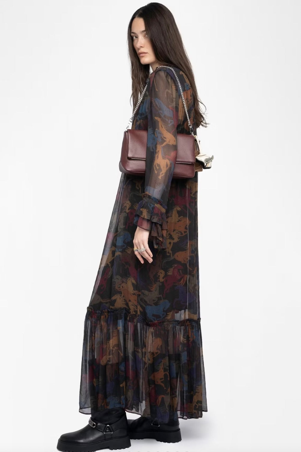 Ralicel Mousseline Horses Dress