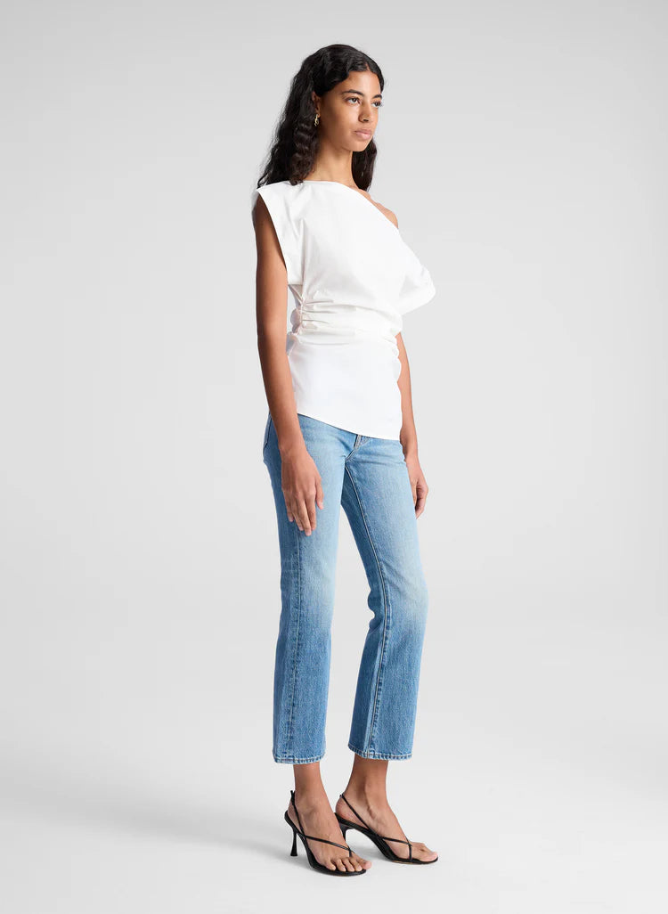 A.L.C. - Nara Stretch Cotton Off Shoulder - White