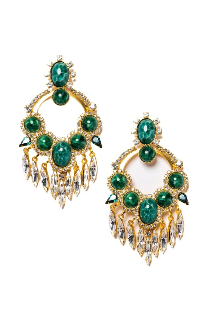 Fiona Earrings - Jade