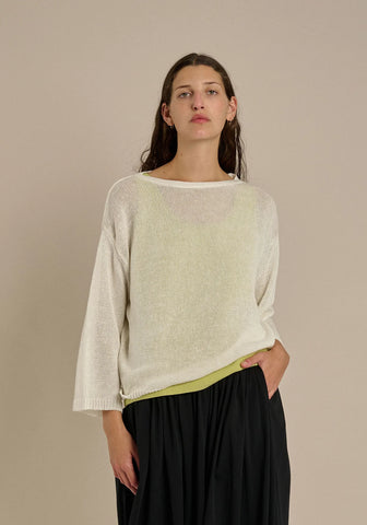 DEMYLEE - Kairo Linen Sweater - White
