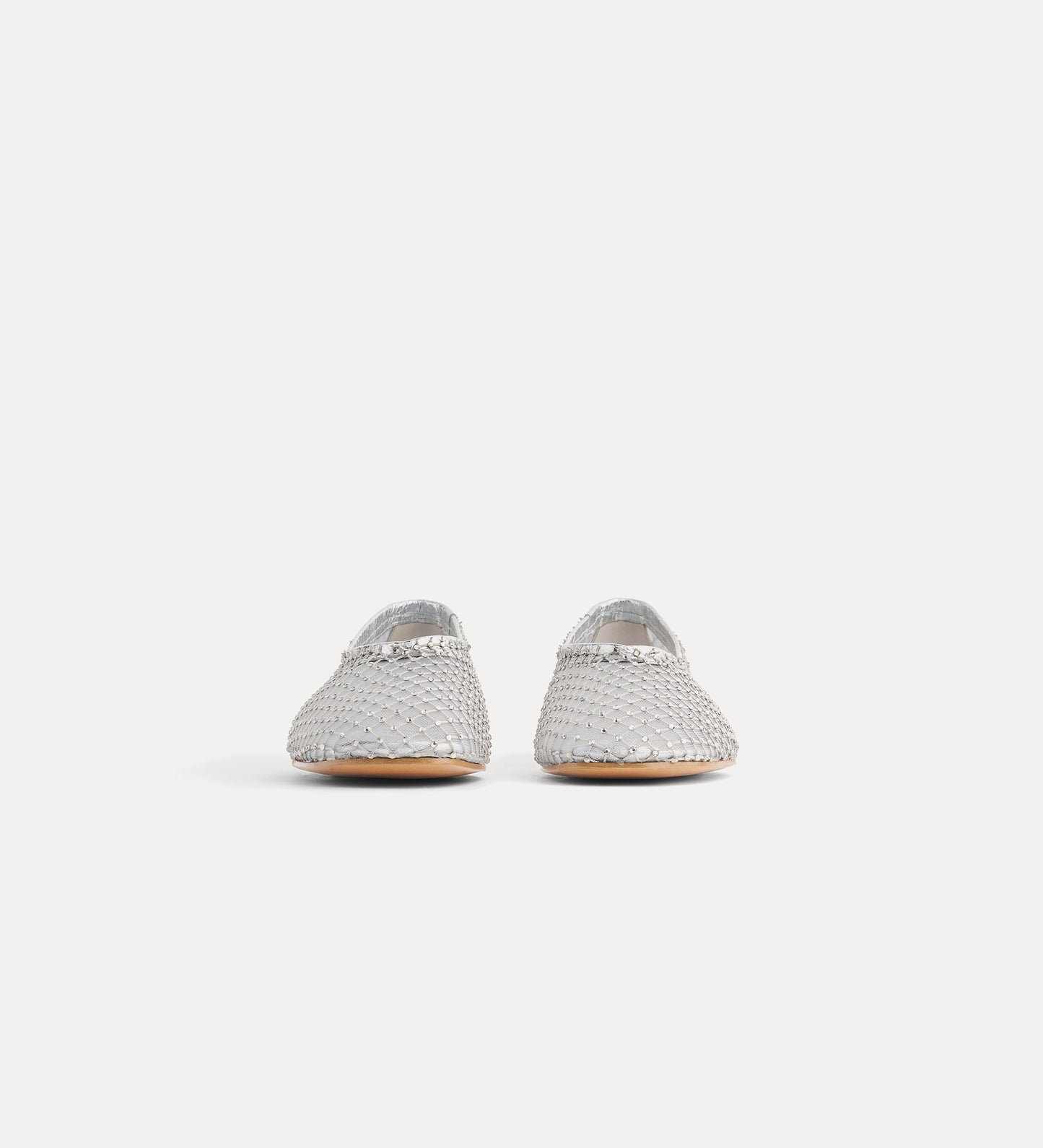 Forte Forte - Ballet Flat in Crystal–Embellished Mesh - Nuage