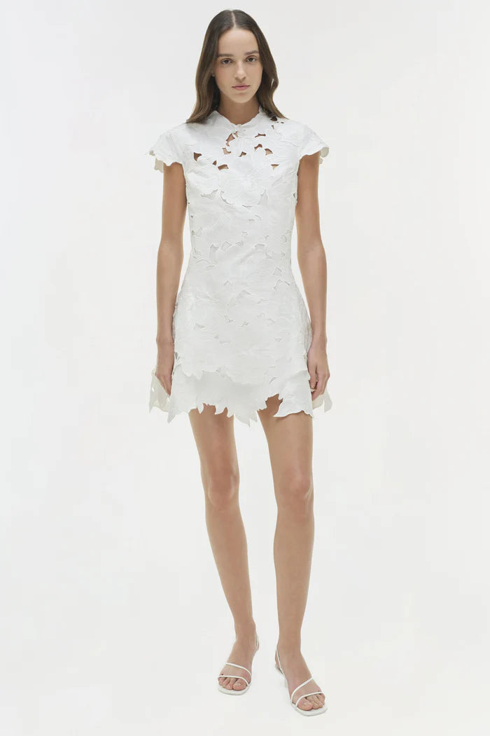 SIMKHAI - Holloway Embroidered Mini Dress - White