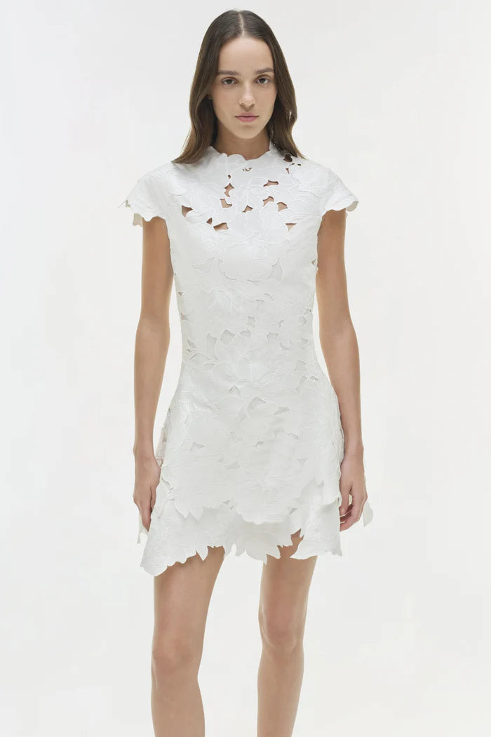 SIMKHAI - Holloway Embroidered Mini Dress - White