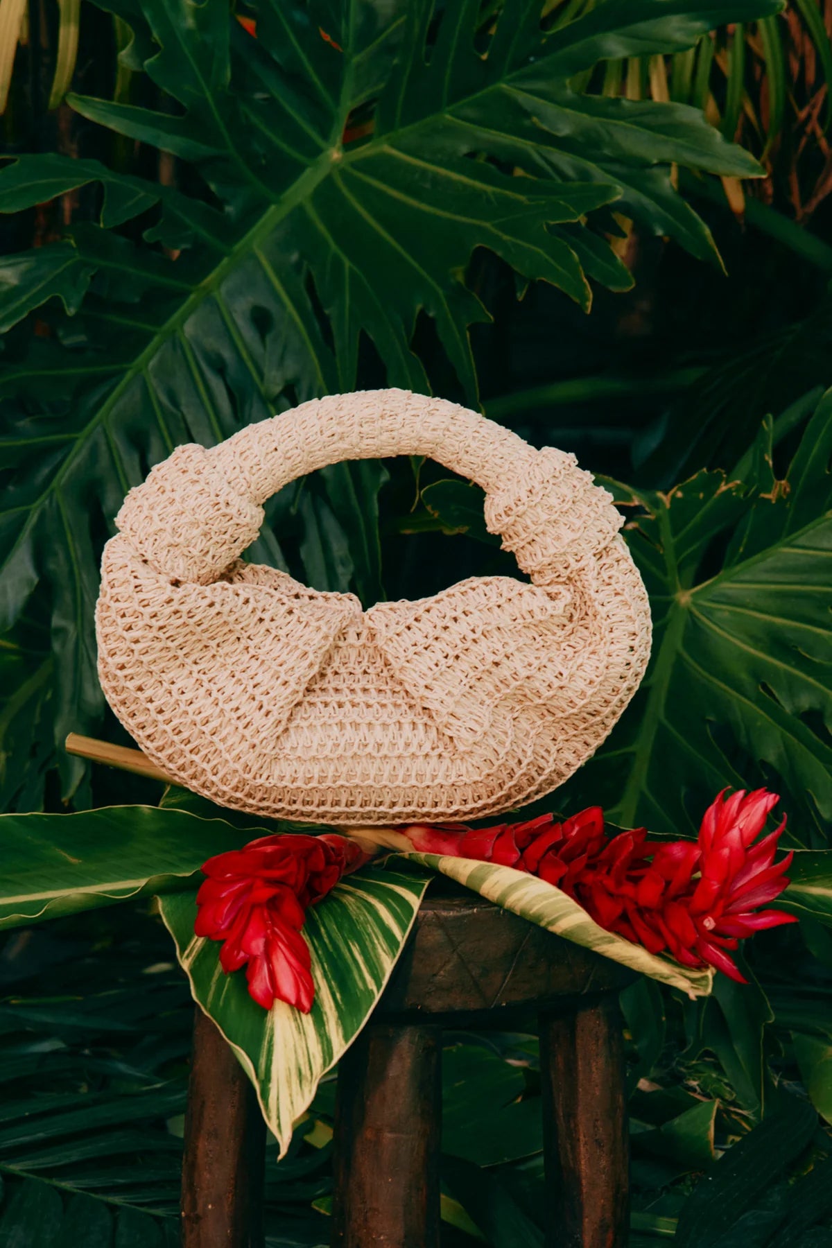 SIMONMILLER - Raffia Lopsy Bag - Milk