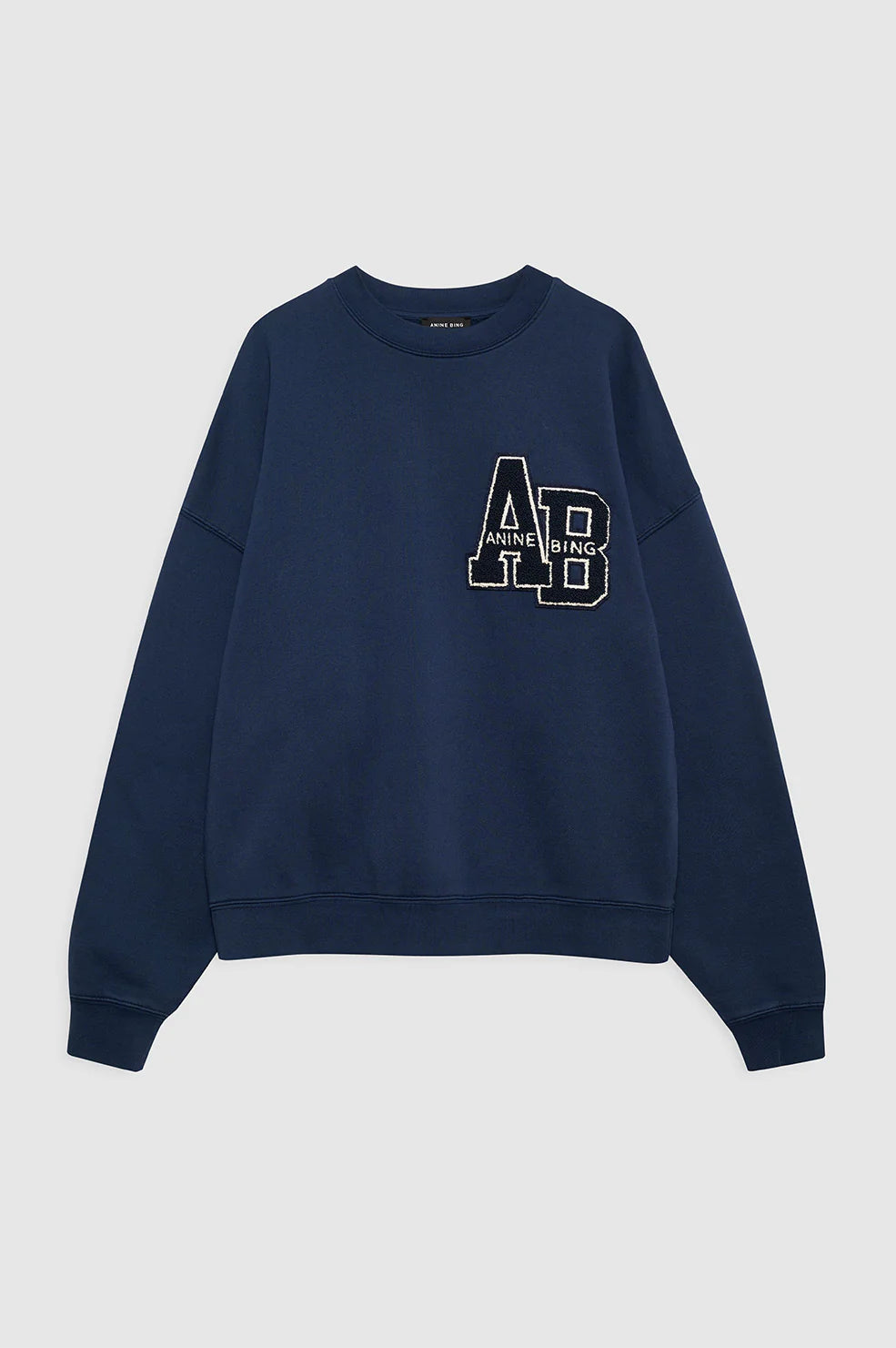 ANINE BING - Miles Oversized Sweatshirt - Washed Navy