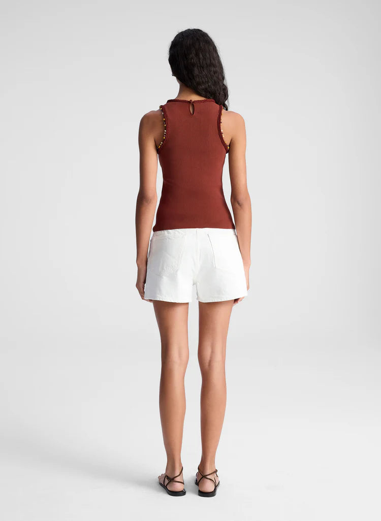 ALC - Nelly Embellished Knit Tank - Deep Sequoia