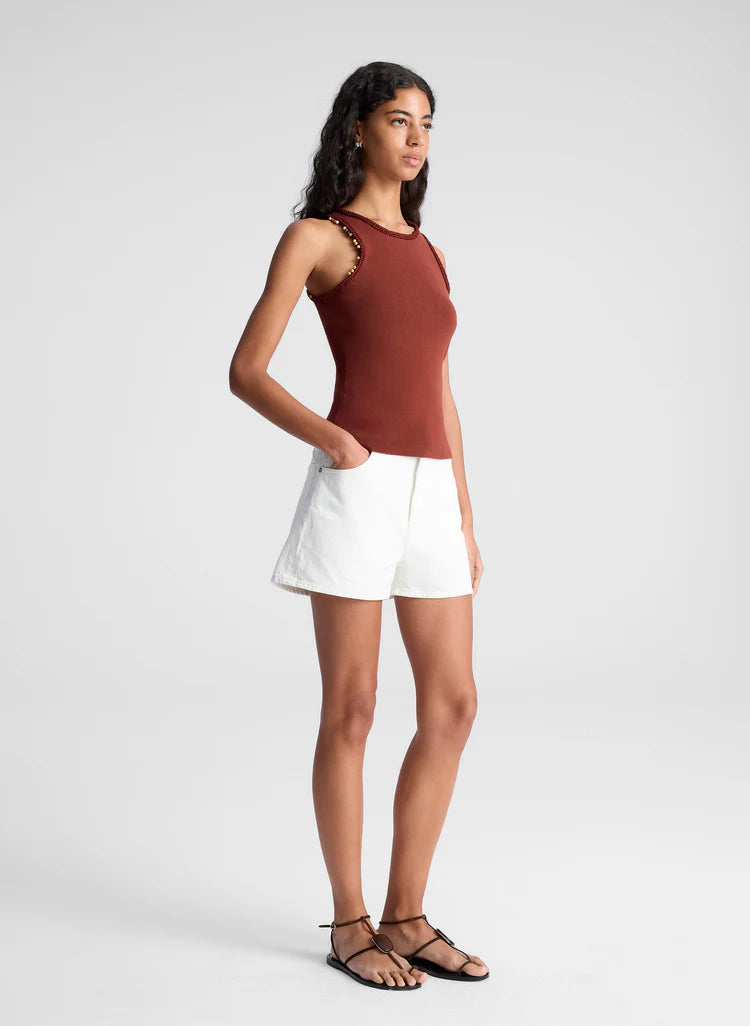 ALC - Nelly Embellished Knit Tank - Deep Sequoia