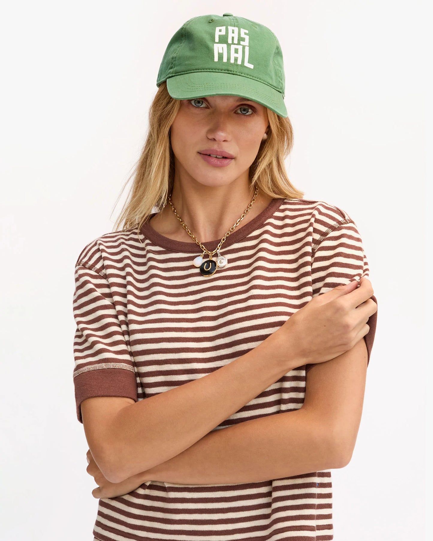 Clare V. - Baseball Hat - Pistachio w/ Cream Pas Mal