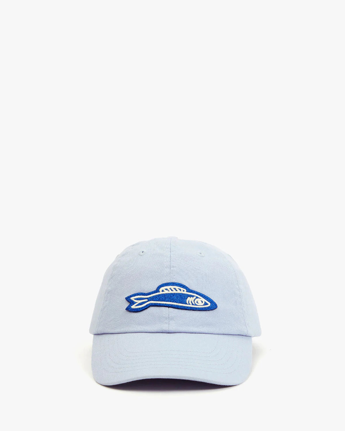 Clare V. - Baseball Hat - Baby Blue w/ Cobalt Sardine Patch