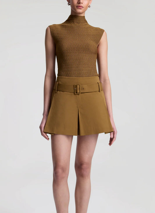 A.L.C. - Como Belted Short - Saddle