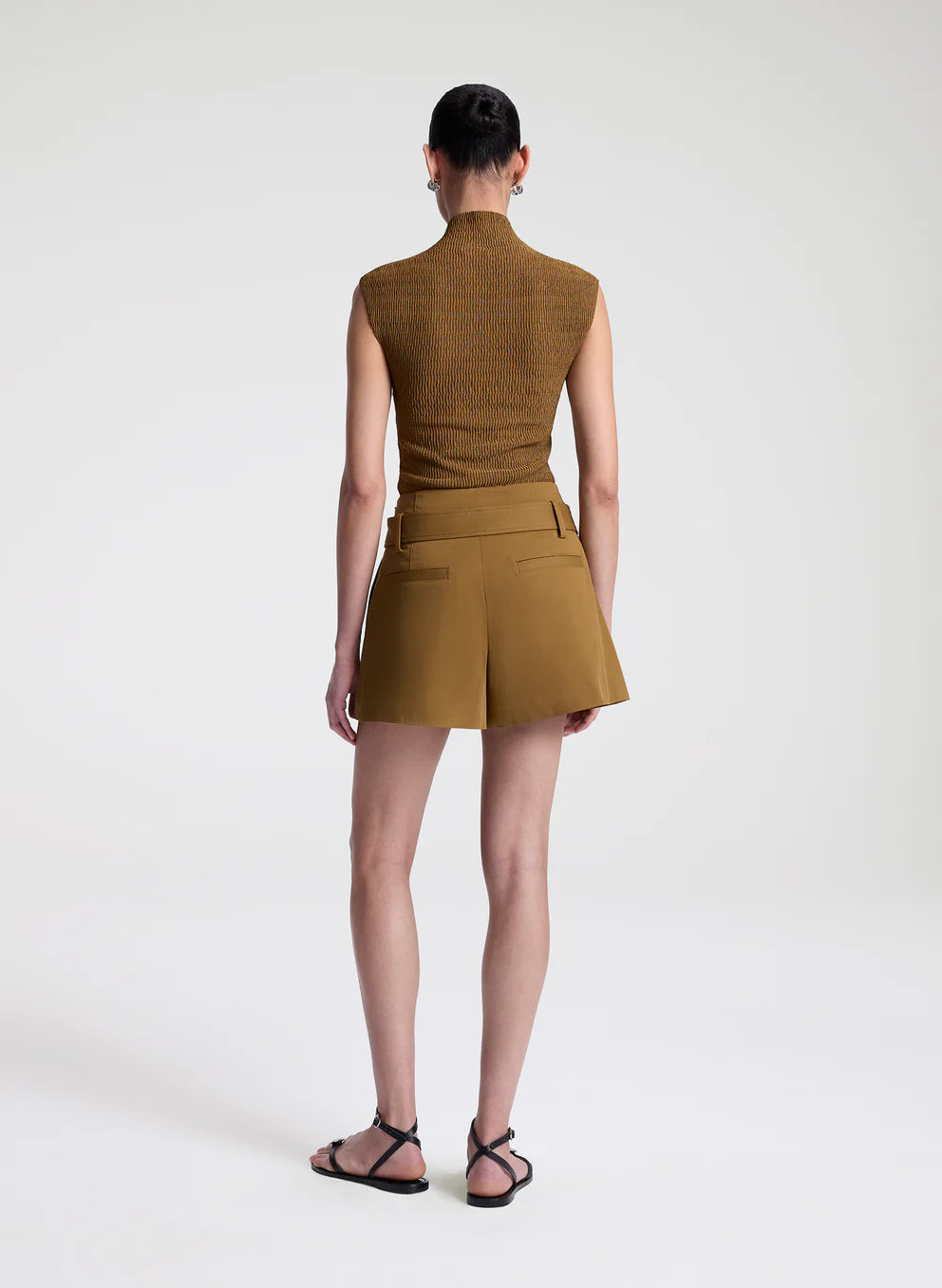 A.L.C. - Como Belted Short - Saddle