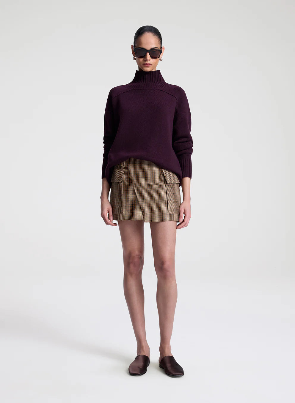 Conan Wool Tailored Mini Skirt