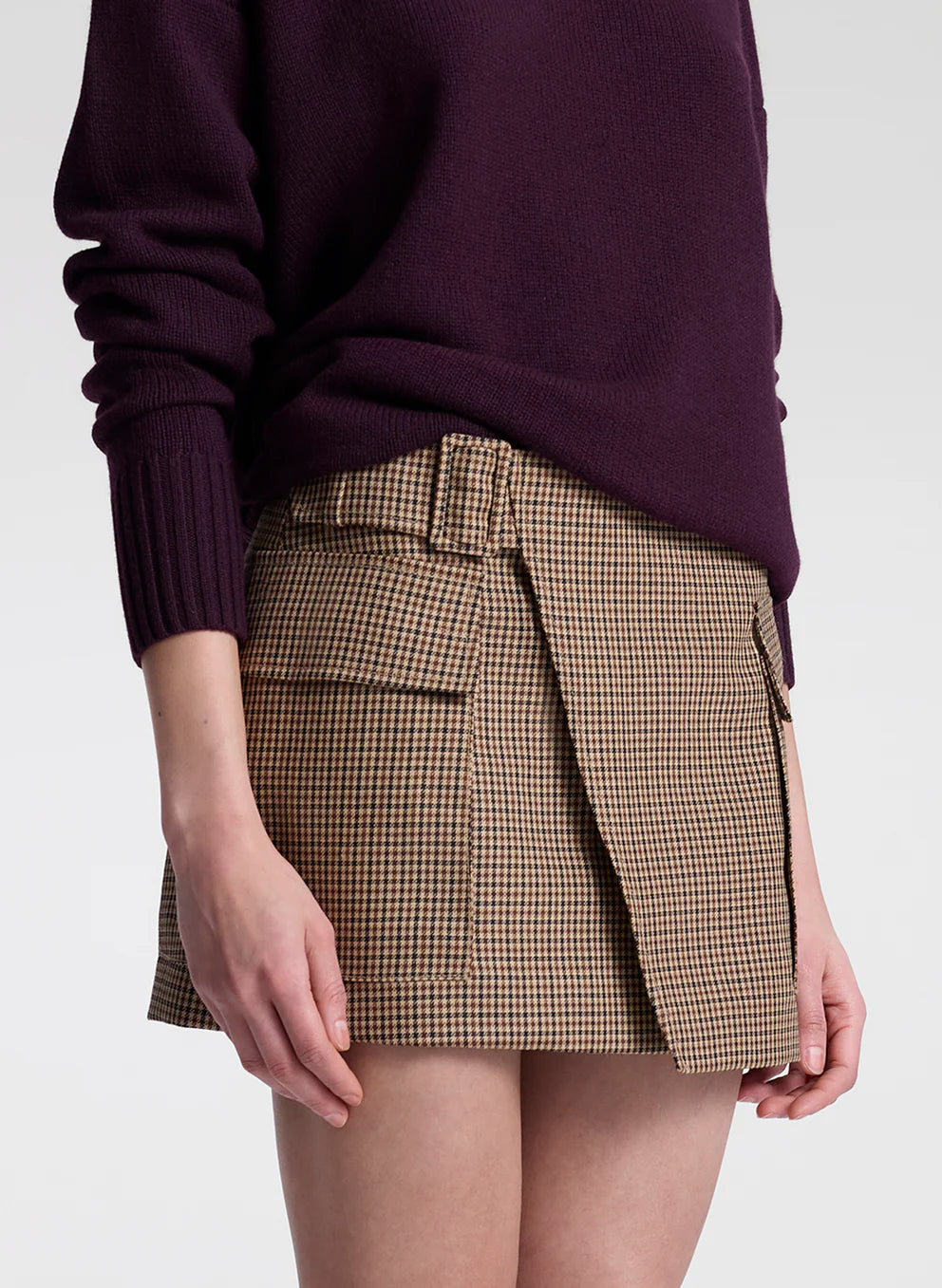Conan Wool Tailored Mini Skirt