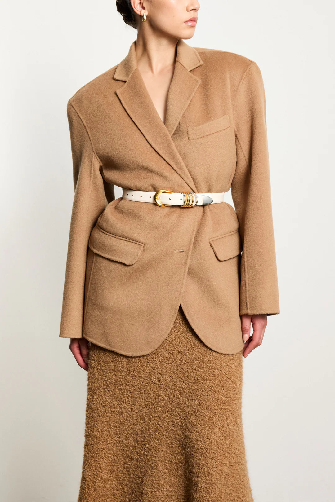 Déhanche - Hollyhock Mixed Metal Belt - Ivory & Terre