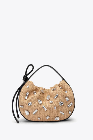 3.1 Phillip Lim - Origami Mini Bag with Gem Embroidery - Natural/Black