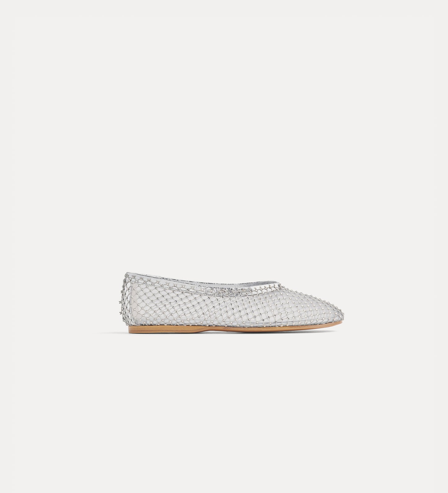 Forte Forte - Ballet Flat in Crystal–Embellished Mesh - Nuage