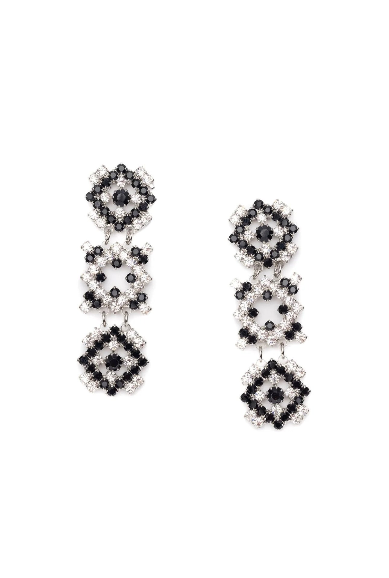 Elizabeth Cole - Stacey Earrings - Checkerboard