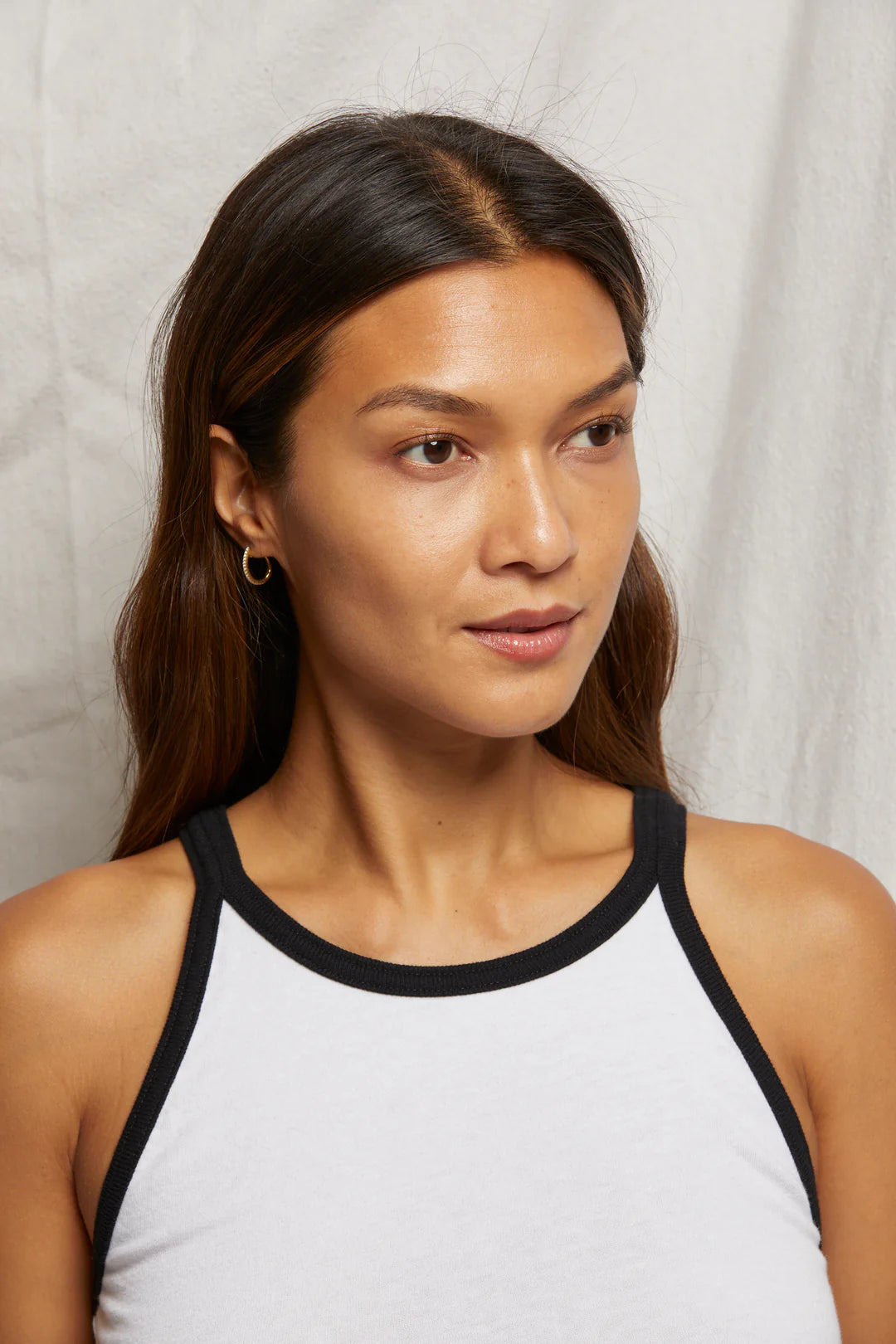 Perfect White Tee - Shae Tank - White/True Black