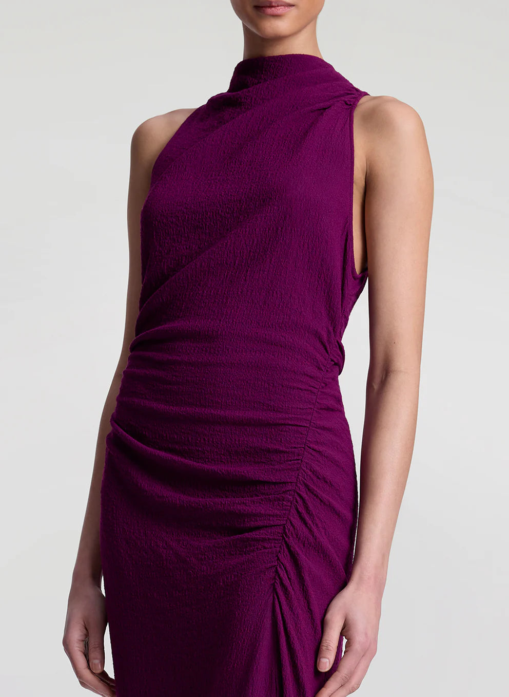 Inez Textured Midi Dress