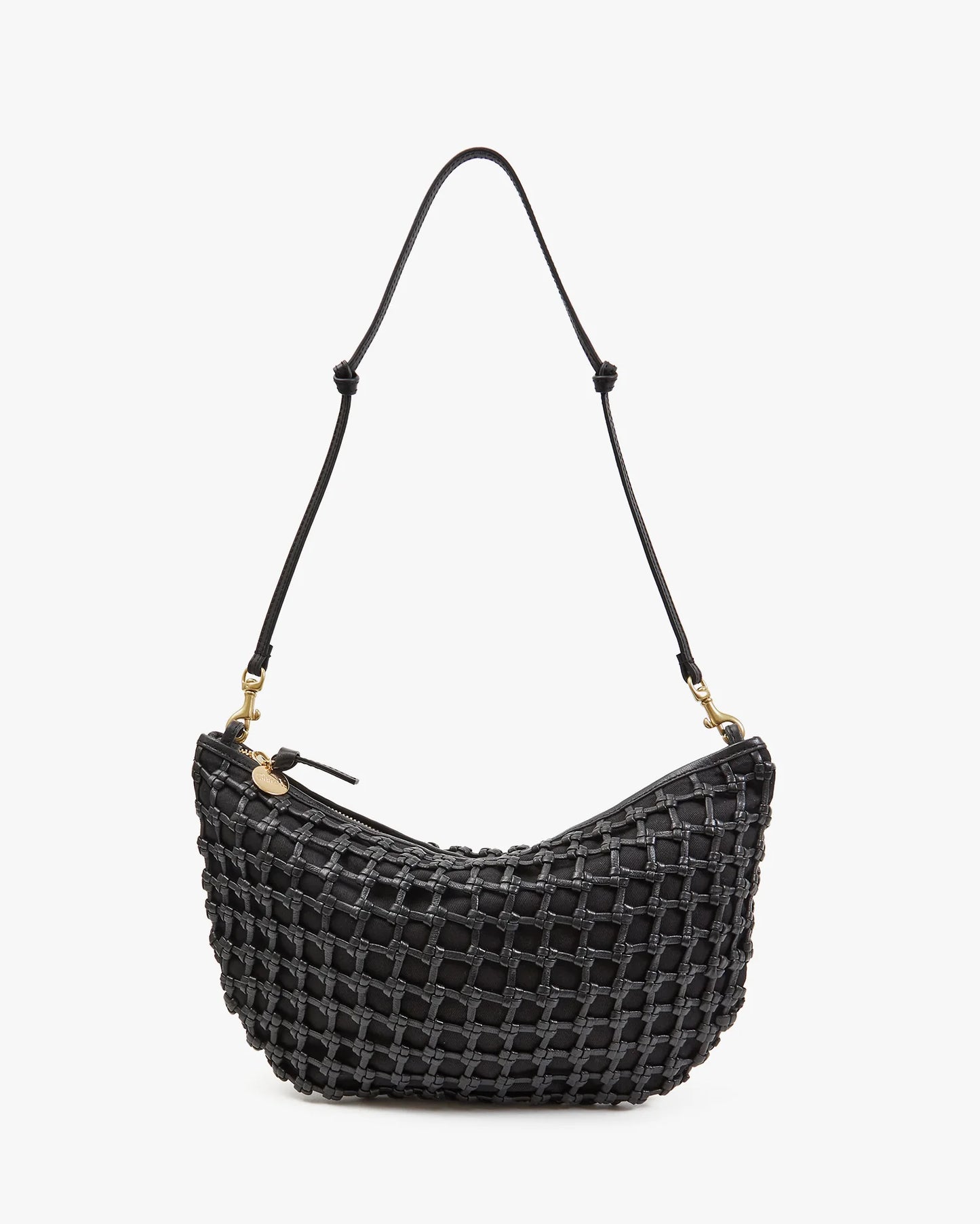 Clare V. - Lune - Black Knot Woven Leather