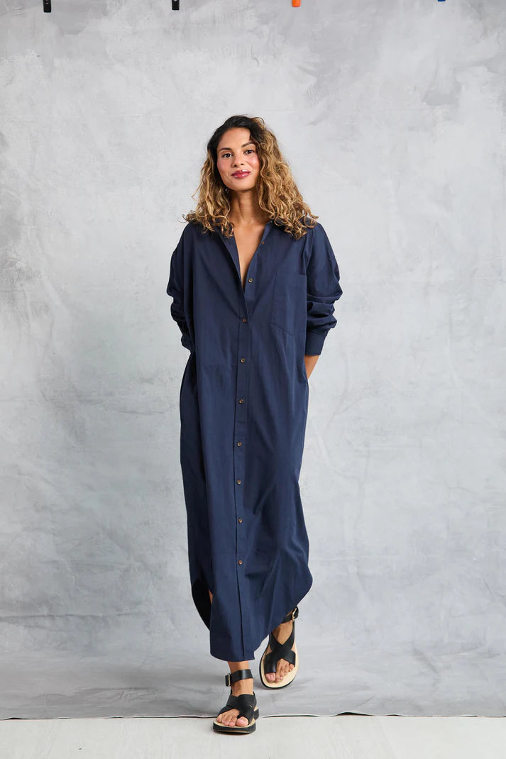 MAMÈNE - Diana Wrap Dress - Navy