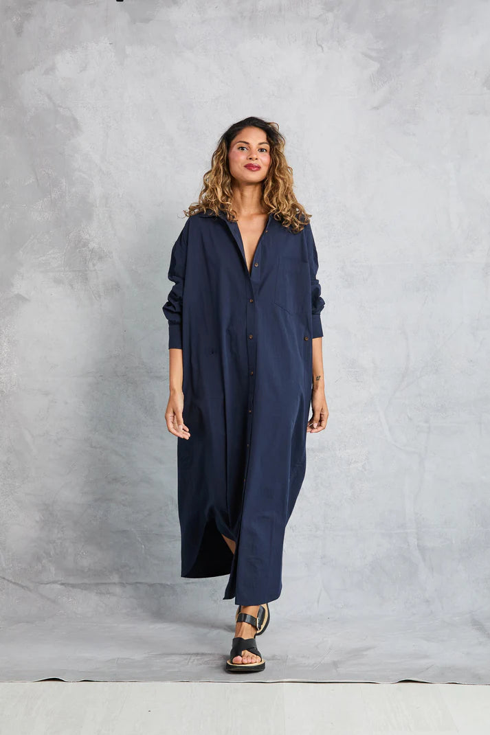 MAMÈNE - Diana Wrap Dress - Navy