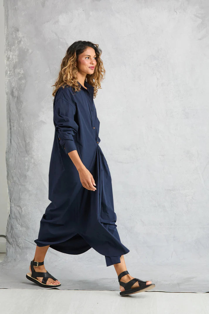 MAMÈNE - Diana Wrap Dress - Navy
