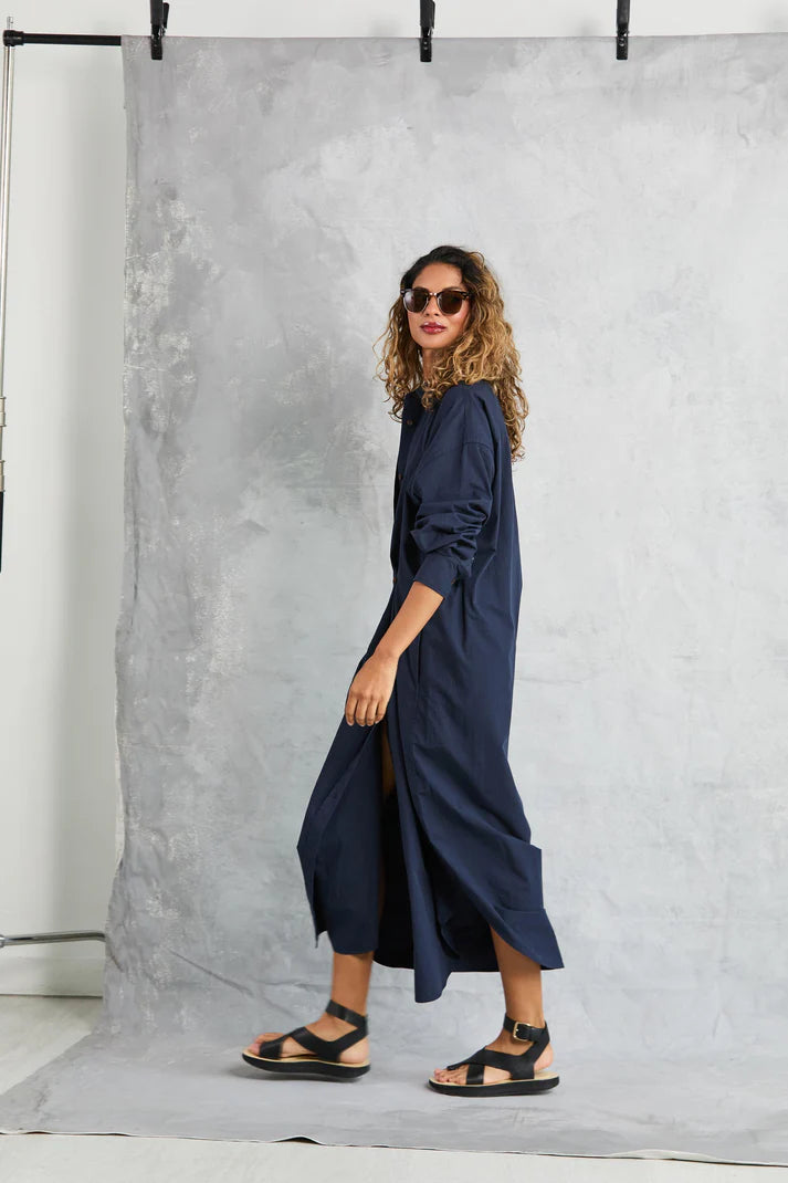 MAMÈNE - Diana Wrap Dress - Navy